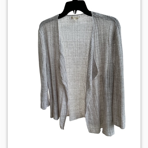 Eileen Fisher Women’s 100% organic linen open front cardigan size XL - Picture 2 of 5